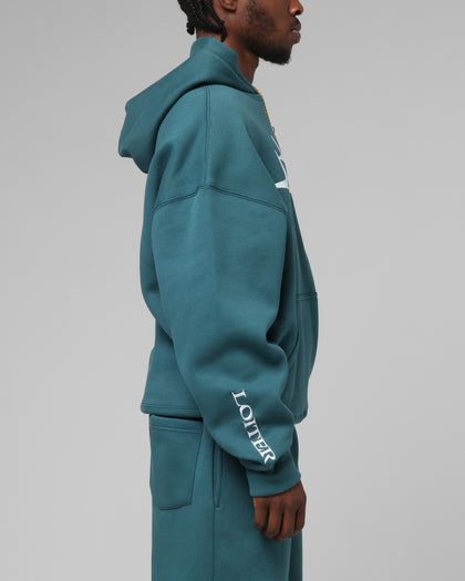 Loiter Hybrid Premium Hoodie Teal