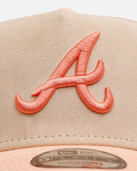 New Era Atlanta Braves 'Peach Suede' 9FORTY A-Frame Snapback Peach