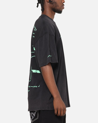 73Studio X Fallout Pipboy T-Shirt Black Acidwash