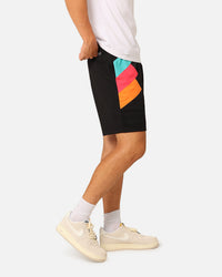 Mitchell & Ness San Antonio Spurs Wear Your Stripes Shorts Black