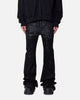 MNML Super Stacked Denim Jeans Washed Black