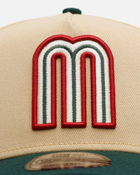 New Era Mexico National Baseball Team 'Vintage' 9FORTY A-Frame Snapback Vegas Gold