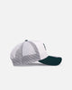 New Era Los Angeles Dodgers 'Upside Down Logo' 9FORTY A-Frame Trucker Snapback White/Green