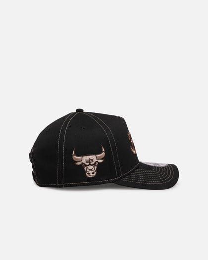 New Era Chicago Bulls 'Rope Script' 9FORTY A-Frame Snapback Black/White