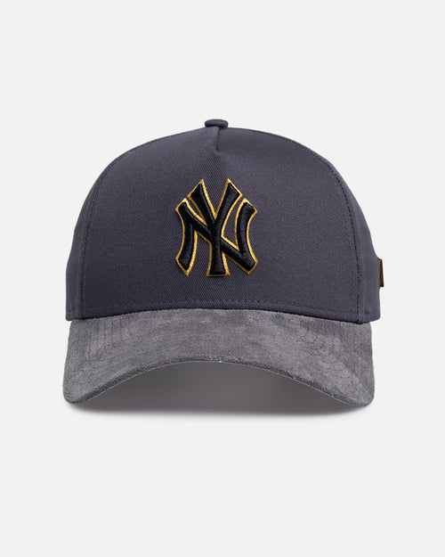 New Era New York Yankees 'Suede Visor' 9FORTY A-Frame Snapback Graphite