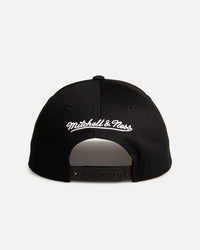 Mitchell & Ness Los Angeles Lakers 'Black Letter' Pro Pinch Snapback Black