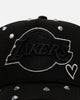 New Era Los Angeles Lakers 'Black Satin Hearts' 9FORTY A-Frame Snapback Black