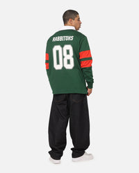 Bleacher Athletic South Sydney Rabbitohs NRL Legacy Rugby Polo Shirt Green