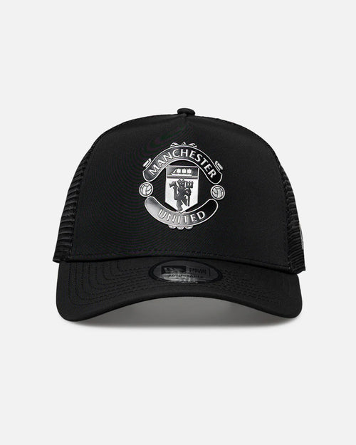 New Era Manchester United FC Reflective A-Frame Trucker Snapback Black