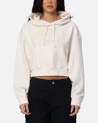 Tommy Jeans Women's Boxy Crop GMD Varsity Hoodie Ancient White
