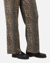 XXIII Women's Leopard Wide Leg Jeans Leopard