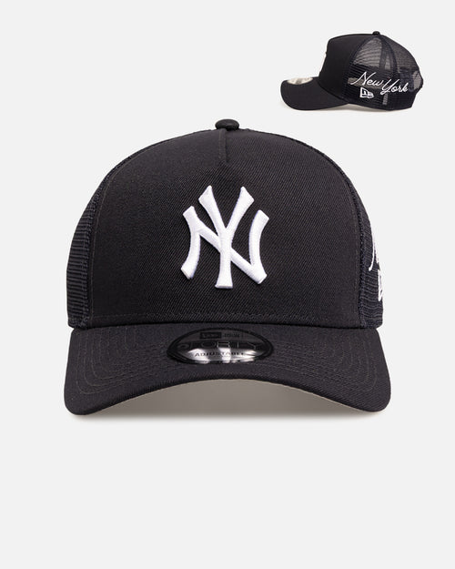 New Era New York Yankees 9FORTY A-Frame Trucker Snapback Navy