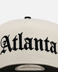 New Era Atlanta Braves 'City Pack' 9FORTY A-Frame Snapback Chrome/Black
