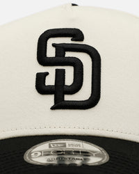 New Era San Diego Padres 'Easy Chrome Black' 9FORTY A-Frame Snapback Chrome/Black