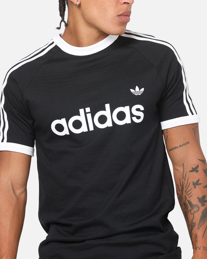 Adidas 3-Stripes Ringer T-Shirt Black