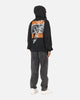 Jordan Brooklyn Shattered Back Board Oversized Pullover Hoodie Black