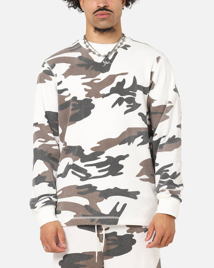 XXIII Printed Thermal Long Sleeve T-Shirt Snow Camo