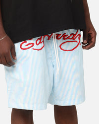 Ed Hardy Beach Shorts Blue Stripe
