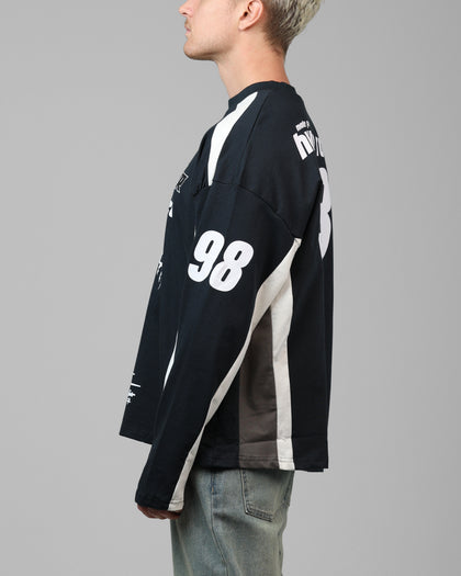 Loiter Night Crawler Long Sleeve T-Shirt Black/White