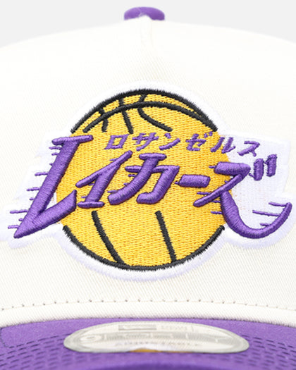 New Era Los Angeles Lakers 'NBA X Hyperfly Katakana' 9FORTY A-Frame Snapback Chrome White