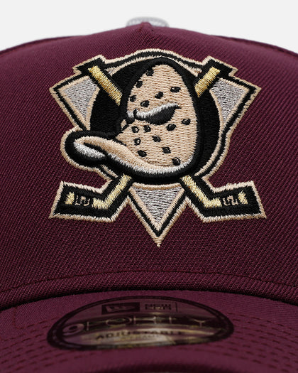 New Era Anaheim Ducks 'Plum' 9FORTY A-Frame Snapback Plum