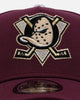 New Era Anaheim Ducks 'Plum' 9FORTY A-Frame Snapback Plum