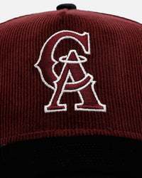 New Era California Angels 'Certified Lover 2.0' 9FORTY A-Frame Snapback Maroon