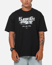 Key Street Lightning T-Shirt Black