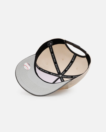 47 Brand San Diego Padres 'Washed Black Visor' 47 Offside Snapback Natural