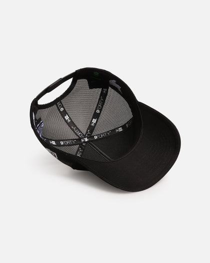 New Era South Sydney Rabbitohs 'NRL Mesh Crown' 9FORTY A-Frame Trucker Snapback Black