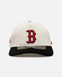 Pro Standard Boston Red Sox 'Signature Suede' Pro Pinch Strapback Off White/Black