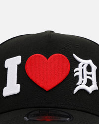 New Era Detroit Tigers 'Love' 9FORTY A-Frame Snapback Black