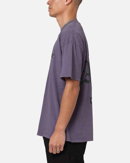 Saint Morta Gothic Stack T-Shirt Purple