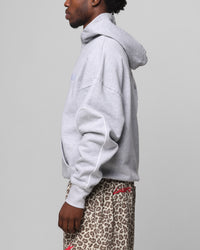 Loiter Pin Line Premium Hoodie Grey Marle