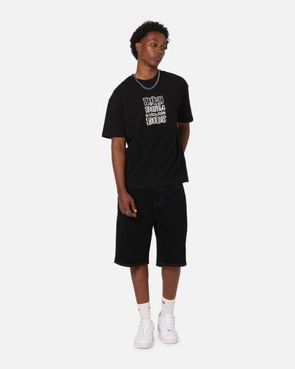 S Double Logofest T-Shirt Black