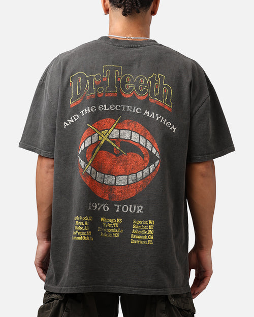 73Studio Disney The Muppets Animal Heavyweight T-Shirt Black Wash