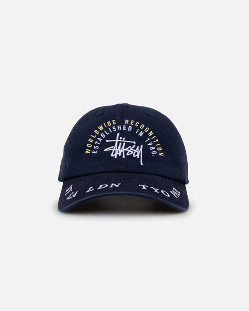 Stussy Worldwide Low Pro Cap Navy