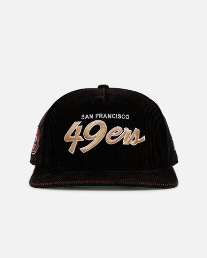 New Era San Francisco 49ers 'Washed Black NFL Golfer' Corduroy Golfer Snapback Washed Black