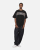 Carre Athletic Panel Crew T-Shirt Washed Black