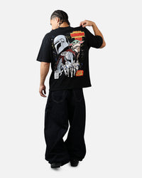 73Studio Star Wars Mando And Grogu Comic T-Shirt Black