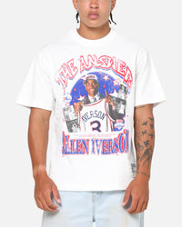 Mitchell & Ness Allen Iverson Star Burster T-Shirt Vintage White