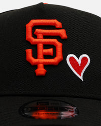 New Era San Francisco Giants 'Team Color Hearts' 9FORTY A-Frame Snapback Official Team Color