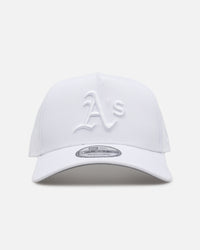 New Era Oakland Athletics 'Easy White' 9FORTY A-Frame Snapback White/White