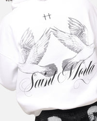 Saint Morta Doves Boxy Hoodie White