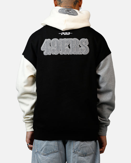 Pro Standard San Francisco 49ers Reverse French Terry Hoodie Black/Grey