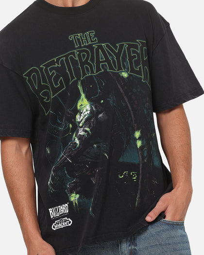 73Studio X Warcraft The Betrayer T-Shirt Black Acidwash