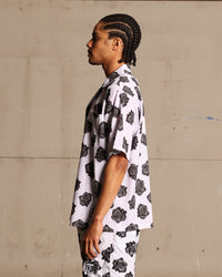 Saint Morta Vintage Rose Short Sleeve Shirt White