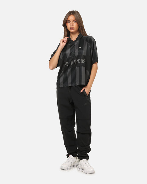 Nike Women's Sportswear Street Oversized Striped Jersey Black/Black