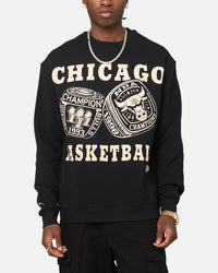 Mitchell & Ness Chicago Bulls Rings Crewneck Black