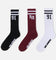 X-Large Old English Stripe Crew Socks 3 Pack Multi